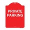 Signmission Designer Series Sign-Private Parking, Red & White Aluminum Sign, 18" x 24", RW-1824-23258 A-DES-RW-1824-23258 - alternate 1